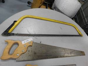 lot 148 image: Misc. lot of Hand Saws