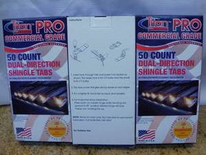lot 45 image: 50-Pack Plastic Roof Shingle Clips (3 Boxes)