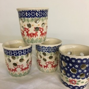 lot 25 image: Polish Votive Candle Holders