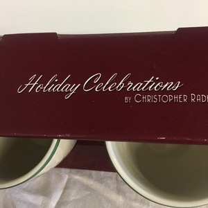 lot 147 image: Radko Christmas Mugs