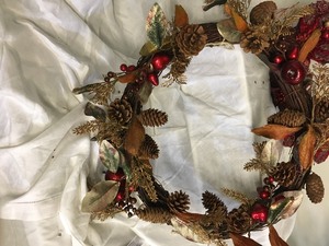 lot 144 image: Two Christmas Wreath Lot