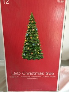 lot 137 image: 18 Inch Indoor LED Christmas Tree (NIB)