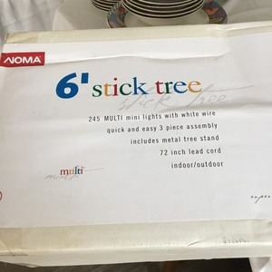 lot 132 image: Decorative Holiday Stick Tree- New in Box