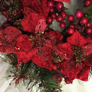 lot 143 image: Two Christmas Wreaths