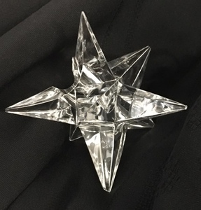 lot 114 image: Three Rosenthal Star Shaped Candle holders