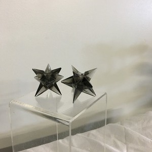 lot 113 image: Rosenthal Smoked Glass Candle Holders