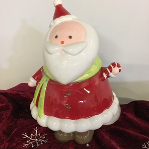 lot 159 image: Tree Skirt and a Santa Cookie Jar