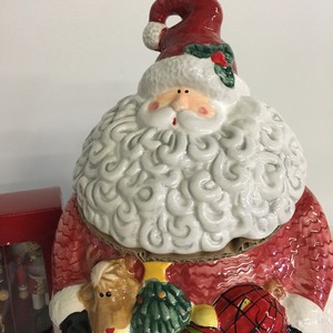 lot 161 image: Santa Cookie Jar and More