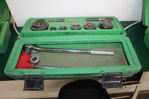 lot 114 image: Greenlee Ratchet Knockout Punch Set, Case
