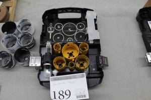 lot 189 image: Hole Saw 7-piece Kit, Case