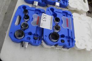 lot 183 image: Lot of (2) Lenox Partial Hole Saw Kits, Cases