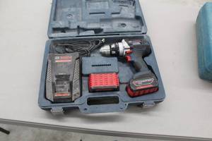 lot 145 image: Bosch 18V Cordless Impact Drill, Battery(2), Charger, Case