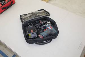 lot 149 image: Bosch Impactor 10.8V Cordless Impact Drill, Battery, Charger, Accessories, Case