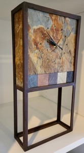 Stone Tile Mantle Clock