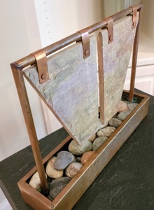 Copper & Stone Decorative Sculpture