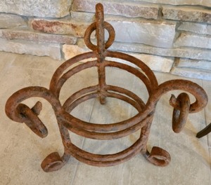 Iron Stand & Candleholder