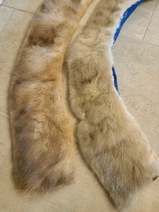 Pair of Vintage Ladies Fur Collars And Hat