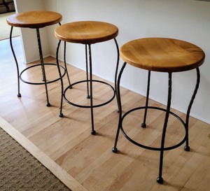 Trio of Counter Height Stools