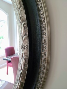 Large Ornate Oval Mirror