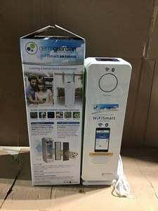 lot 4 image: GermGuardian Smart Elite 4-in-1 True HEPA Purifier with UV Sanitizer, Odor Reduction and WiFi 22 in. Tower in good condition