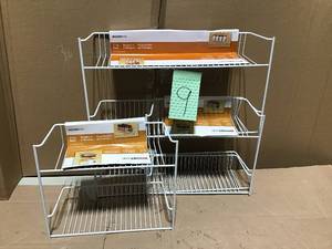 lot 9 image: ClosetMaid 12 in. 2-Tier Storage Rack in good condition
