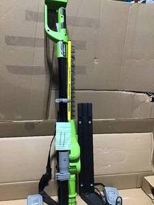 lot 11 image: Earthwise 17 in. 24-Volt Cordless Lithium-Ion Pole Hedge Trimmer in good condition