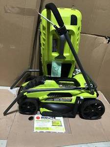 lot 19 image: 13 in. 11 Amp Corded Electric Walk Behind Push Mower in good condition