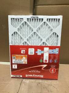 lot 21 image: Honeywell 16 in. x 20 in. x 1 in. Allergen Plus Pleated FPR 7 Air Filter (2-Pack) in good condition