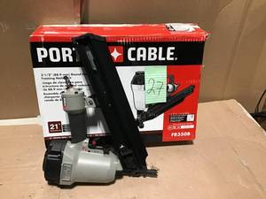 lot 27 image: 21-Degree 3-12 in. Full Round Framing Nailer by Porter-Cable in good condition