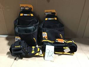 lot 92 image: Mega Supply Pouch, Black by TOUGHBUILT in good condition
