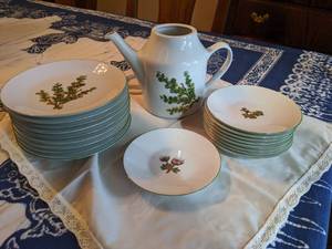 lot 32 image: Rare Mid Century Posgrund Plates and Saucers