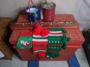 lot 359 image: Christmas Box with and Contents