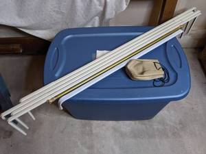 lot 389 image: Lot of Curtain Rods and Curtains