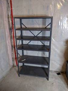 lot 394 image: Metal shelving