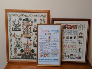 lot 295 image: Lot of Cross Stitch Art