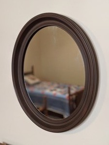 lot 297 image: Lovely Clean Wood Mirror