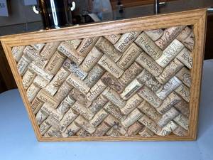 lot 498 image: Large Wine Cork Coaster  Artwork