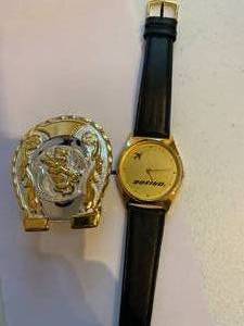 lot 52 image: Boeing Watch and a Unique Belt Buckle