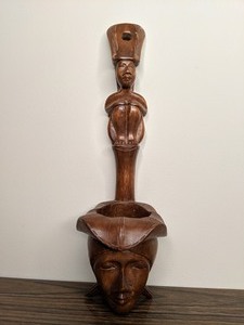 lot 239 image: Hand made Wooden sculpture made in Philipines