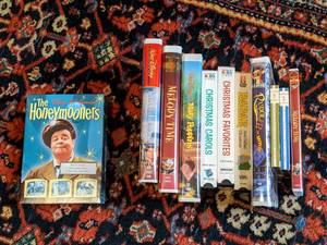 lot 161 image: VHS and DVD lot of Disney and Christmas Movies