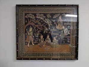 lot 337 image: Original Burmese Artwork made from metallic pieces