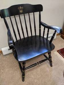 lot 325 image: US Army War college Instructors Chair