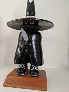 lot 556 image: Chinese black ninja sculptures