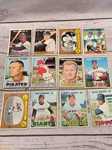 Lot of 12 Baseball Cards from 1967 (great shape)
