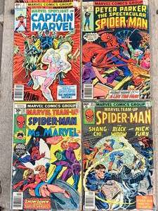 Lot of 4 Marvel 1970s Comic Books