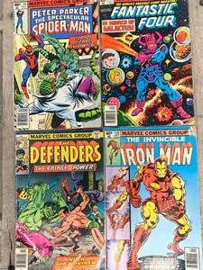 Lot of 4 Marvel 1970s Comic Books