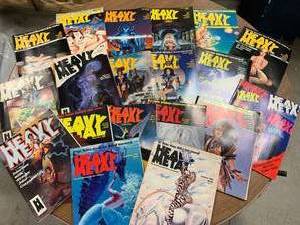 Lot of 19 Heavy Metal Fantasy Adult Magazine
