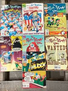 Lot of 7 Vintage Ren & Stimpy Comic Books