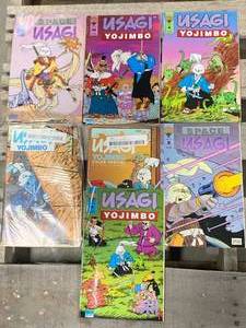 Lot of 7 Vintage USAGI Yojimbo Comic Books