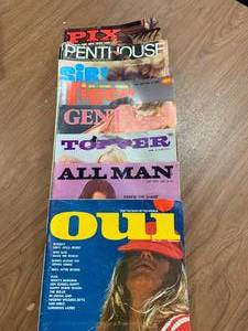 Lot of 8 1970s Adult Mens Magazines
